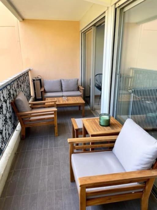 Appartement En Residence Avec Piscine, Cinema Nizza Exterior foto